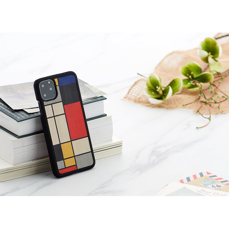 MAN&WOOD SmartPhone case iPhone 11 Pro Max mondrian wood black