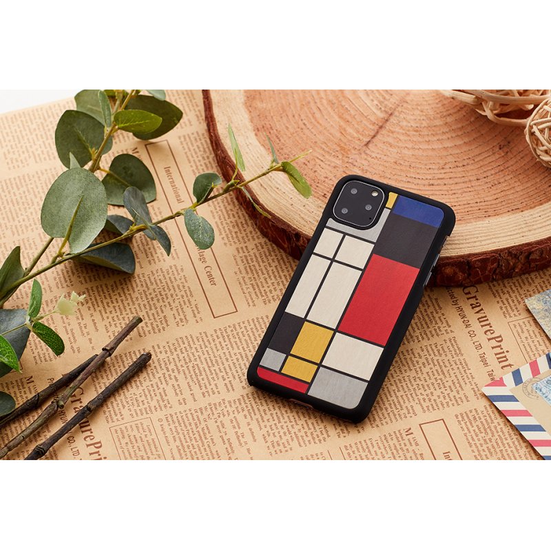 MAN&WOOD SmartPhone case iPhone 11 Pro mondrian wood black