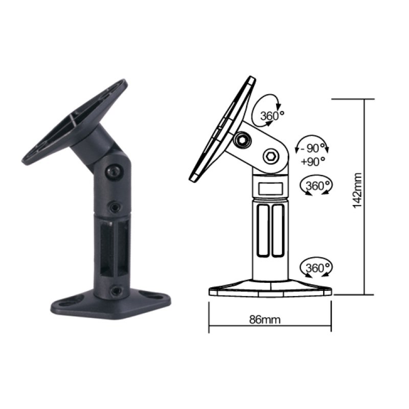 SBOX SB-20 speaker mount Wall Black