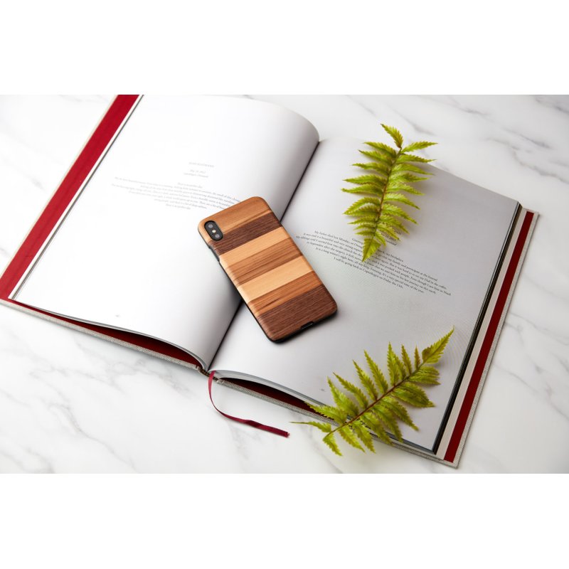 MAN&WOOD SmartPhone case iPhone XS Max sabbia black