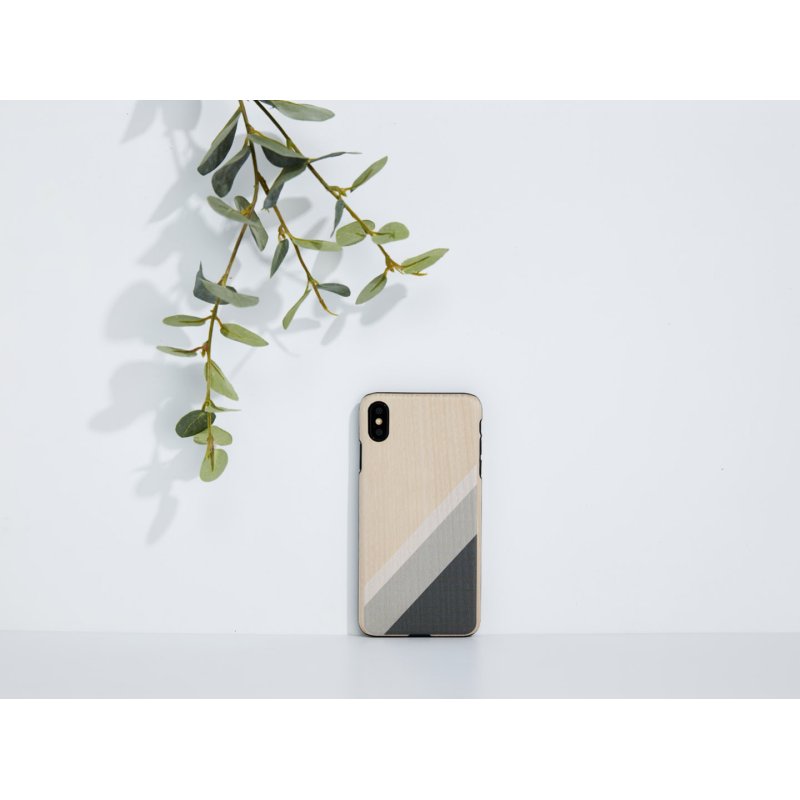MAN&WOOD SmartPhone case iPhone XS Max gray suit black