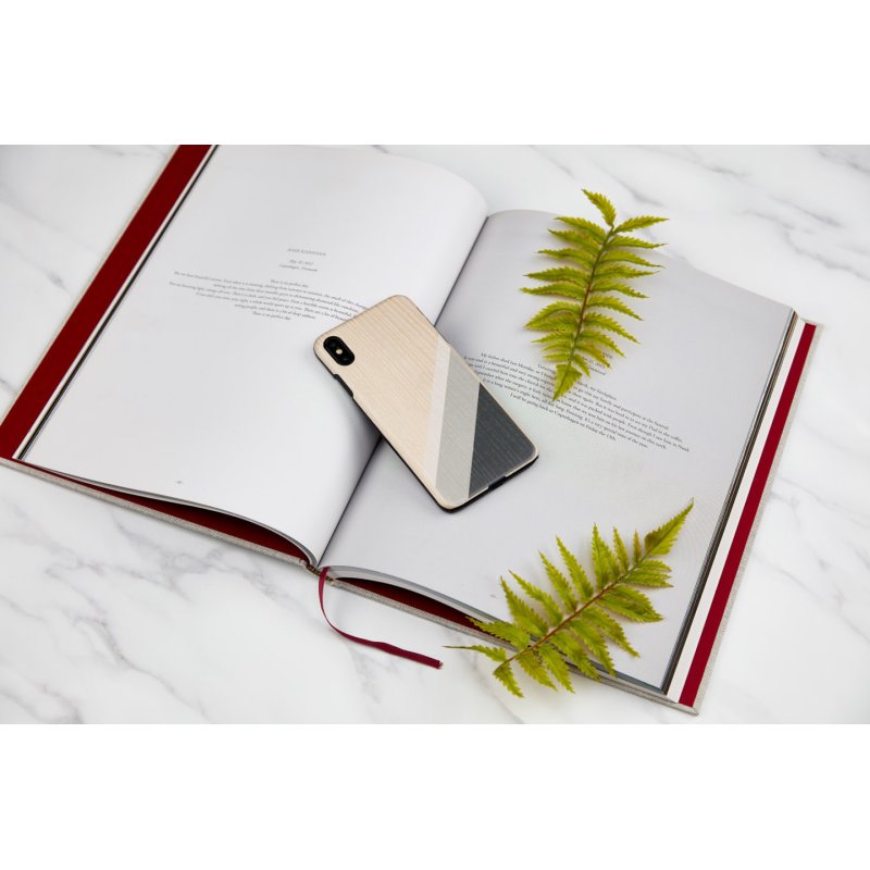 MAN&WOOD SmartPhone case iPhone XS Max gray suit black