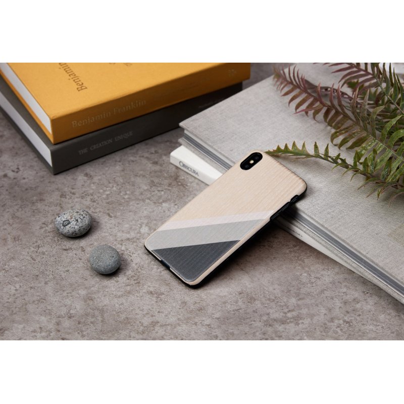 MAN&WOOD SmartPhone case iPhone XS Max gray suit black