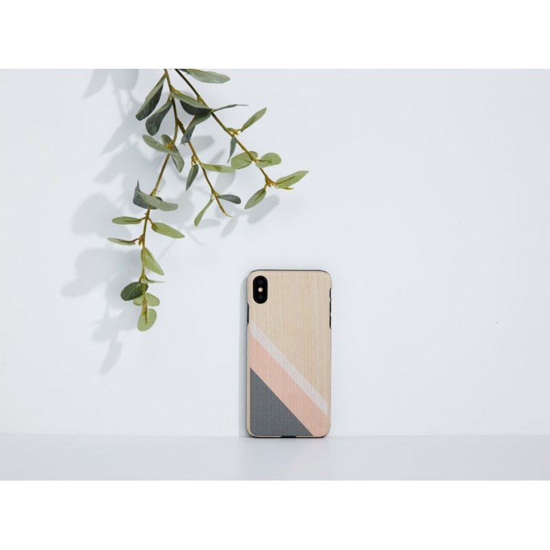 MAN&WOOD SmartPhone case iPhone XS Max pink suit black