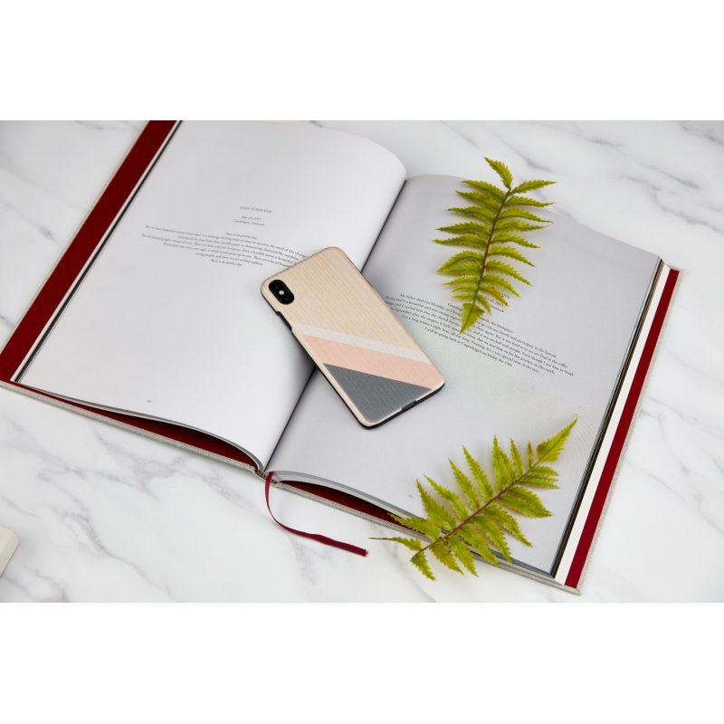 MAN&WOOD SmartPhone case iPhone XS Max pink suit black
