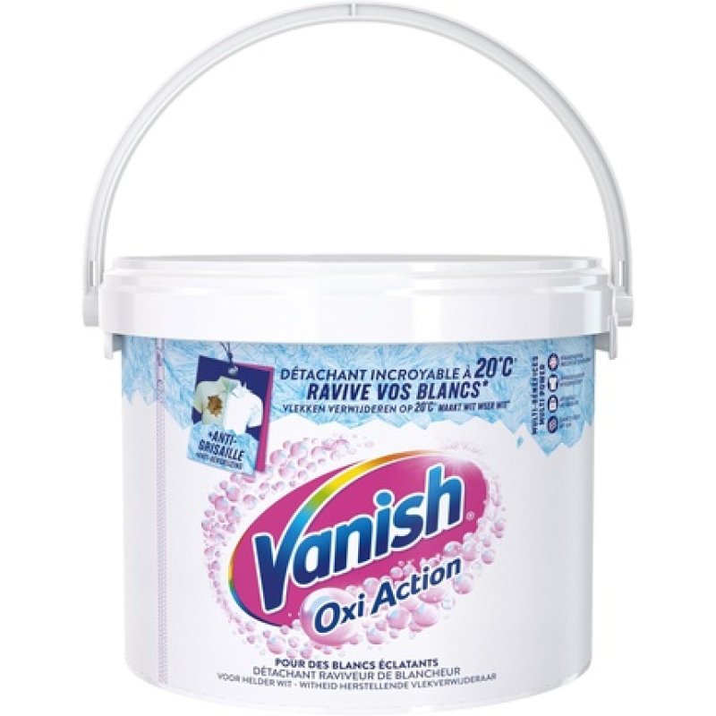 Vanish Oxi Action White Booster Stain Remover & Whitener Effective Powder From 20c 27kg