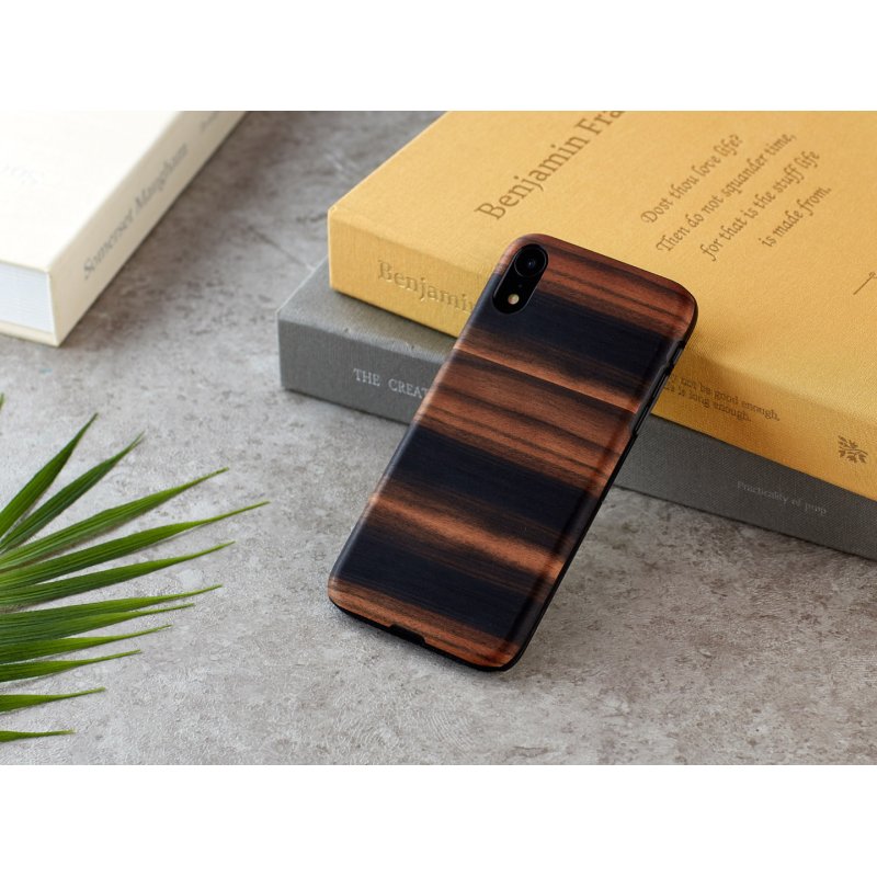 MAN&WOOD SmartPhone case iPhone XR ebony black