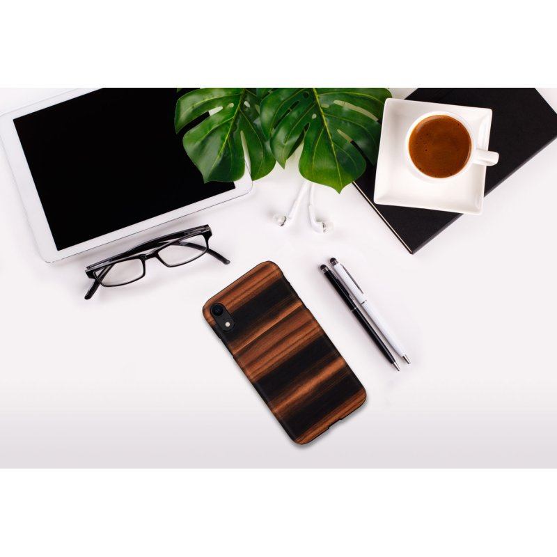 MAN&WOOD SmartPhone case iPhone XR ebony black