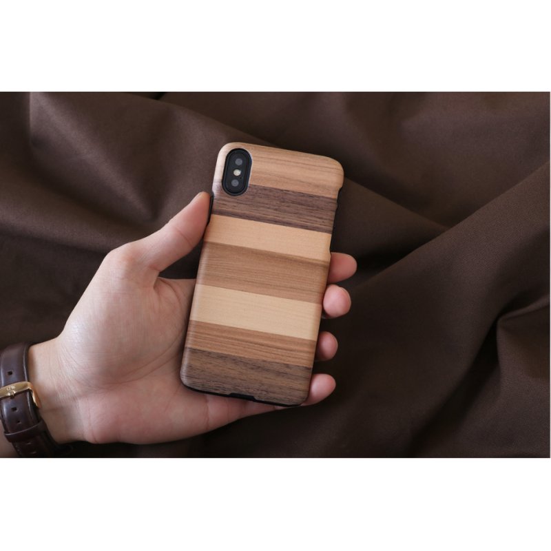 MAN&WOOD SmartPhone case iPhone X/XS sabbia black