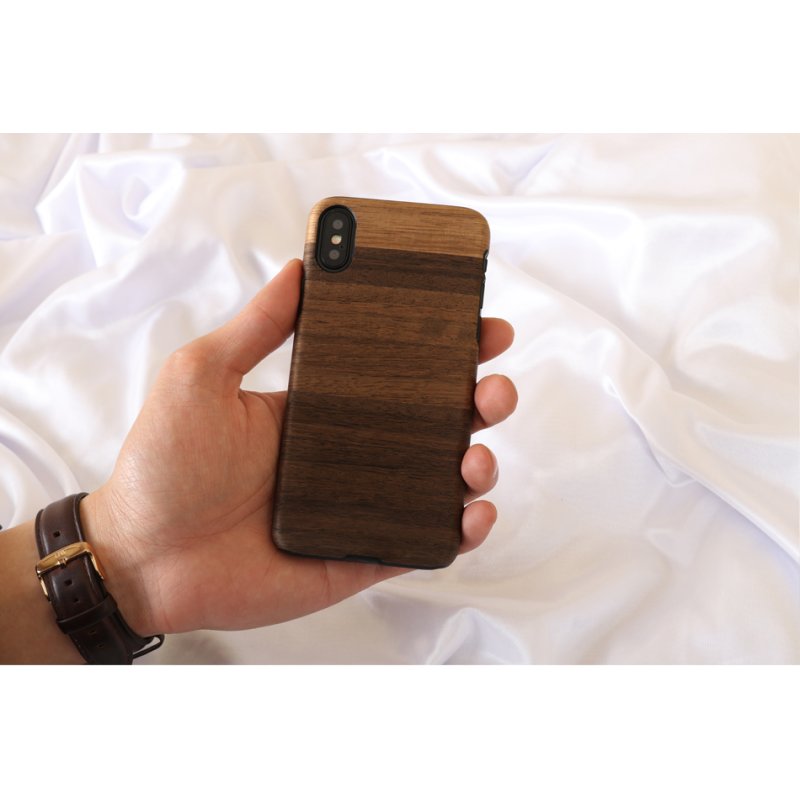 MAN&WOOD SmartPhone case iPhone X/XS fango black