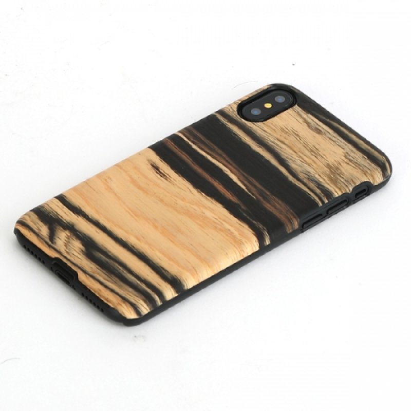 MAN&WOOD SmartPhone case iPhone X/XS white ebony black