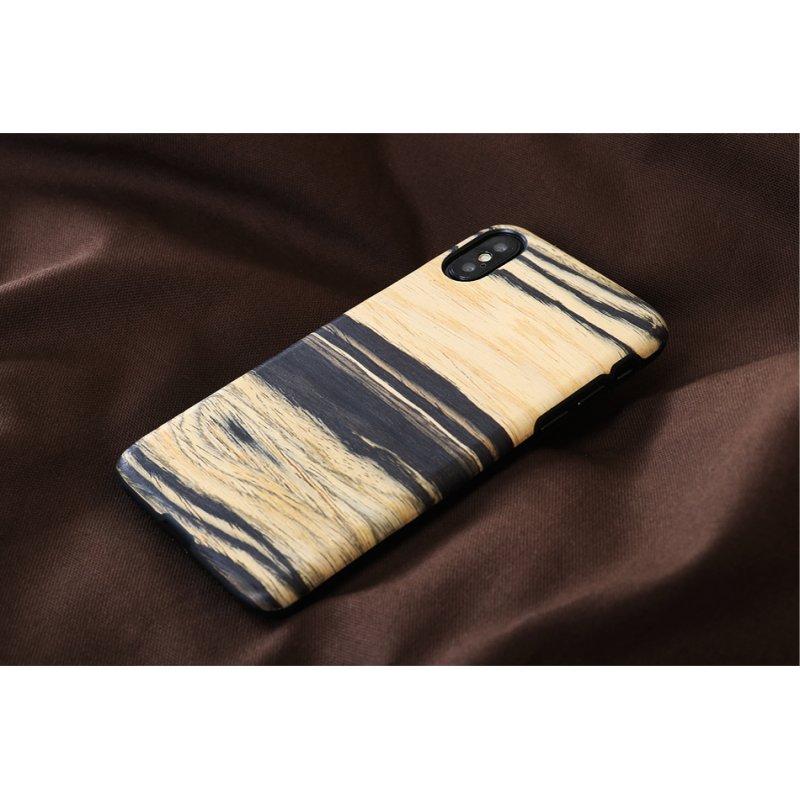 MAN&WOOD SmartPhone case iPhone X/XS white ebony black