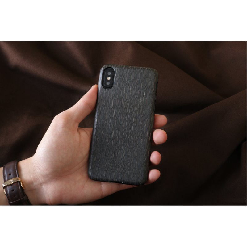 MAN&WOOD SmartPhone case iPhone X/XS carbalho black