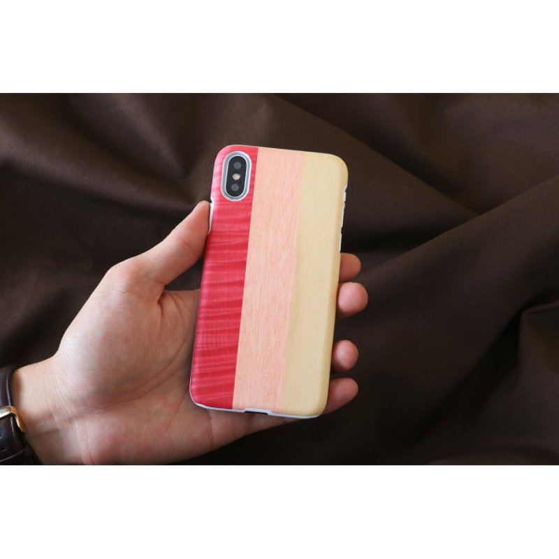 MAN&WOOD SmartPhone case iPhone X/XS pink pie white
