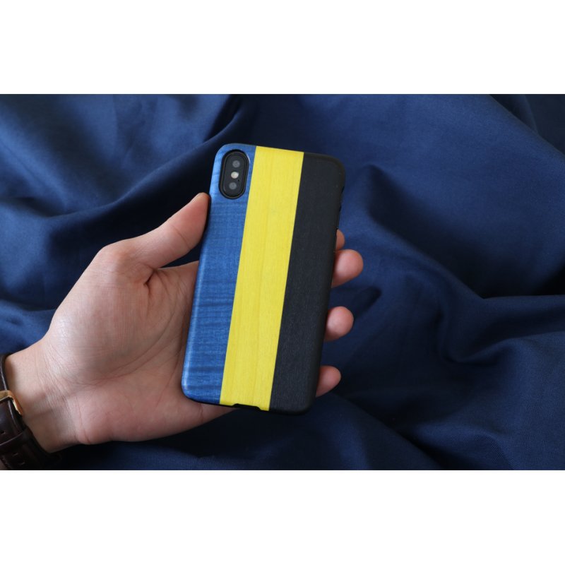 MAN&WOOD SmartPhone case iPhone X/XS dandy blue black