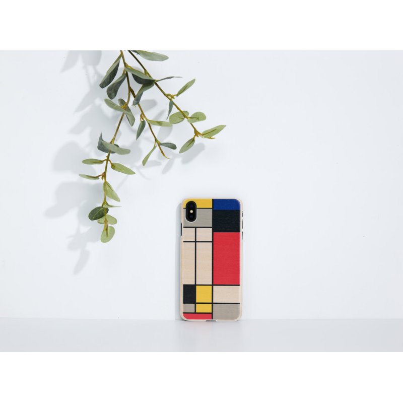 MAN&WOOD SmartPhone case iPhone X/XS modrian wood white