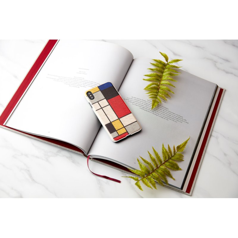 MAN&WOOD SmartPhone case iPhone X/XS modrian wood white