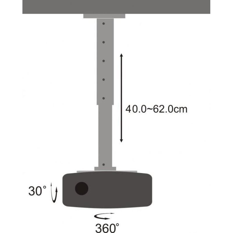 SBOX PM-102L project mount Ceiling Silver