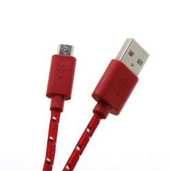 Sbox USB-Micro USB 1M USB-1031R red