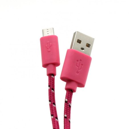 Sbox USB-Micro USB 1M USB-1031P pink