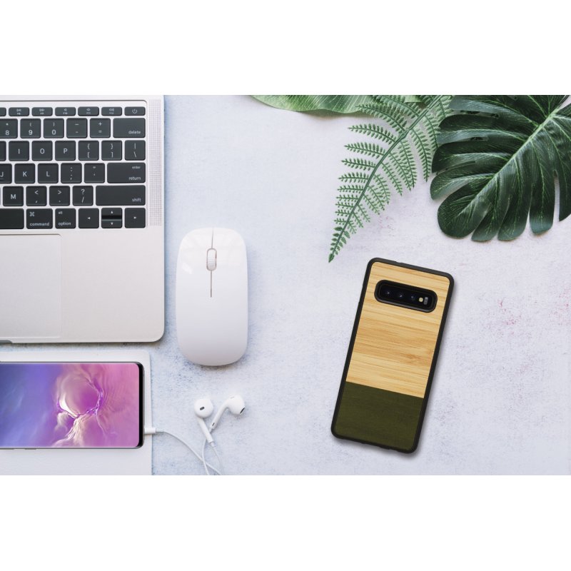 MAN&WOOD SmartPhone case Galaxy S10 bamboo forest black