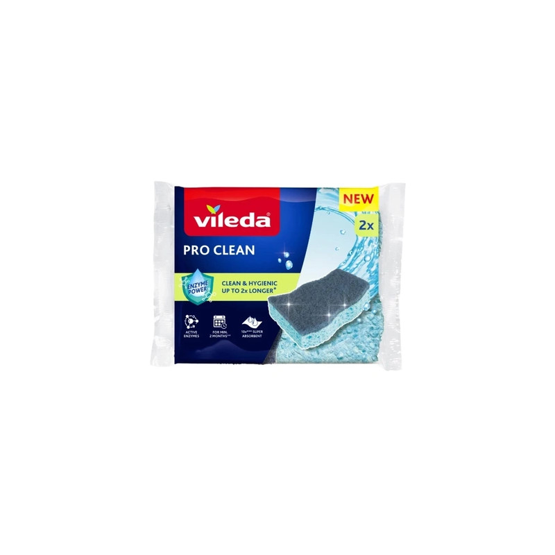 Viscose scourer with enzymes Vileda Pro Clean 2 pcs.