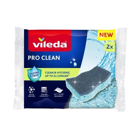 Viscose scourer with enzymes Vileda Pro Clean 2 pcs.