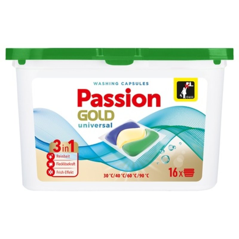 Chemia R Passion Gold 3in1 Universal Laundry Capsules 16 Pieces