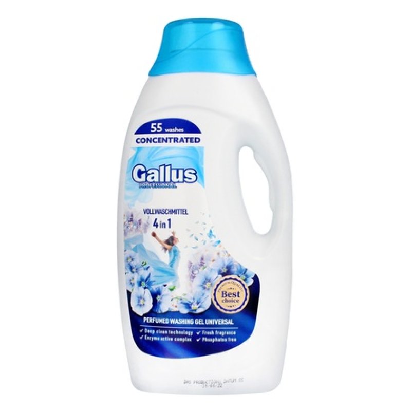 Chemia R Gallus Professional 4 In 1 Laundry Gel 55 Washes Universal 198 L