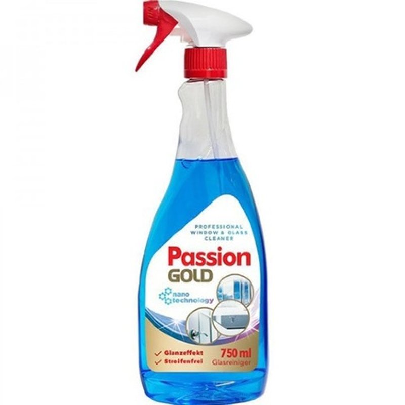 Passion Gold Glass Cleaner With Spirit Vinegar 750 Ml