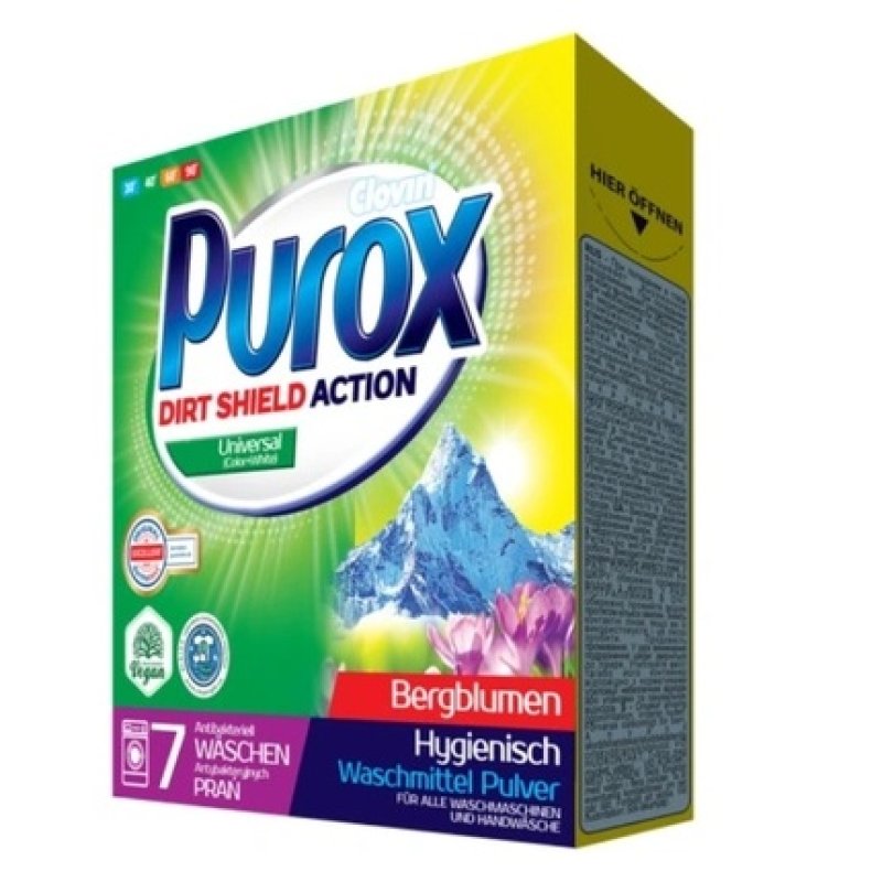 Purox Universal Laundry Powder 490g For Premium Clean