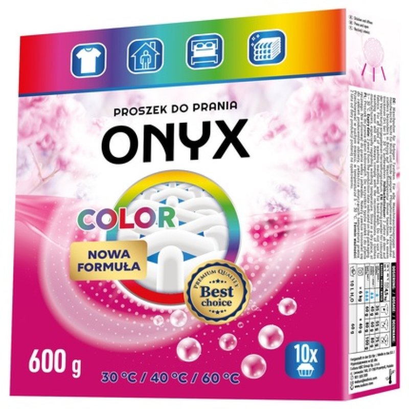 Onyx Laundry Detergent 600g 10 Washes Effective Against Stains For Colored Laundry