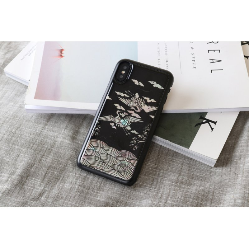 iKins SmartPhone case iPhone XS/S crane black