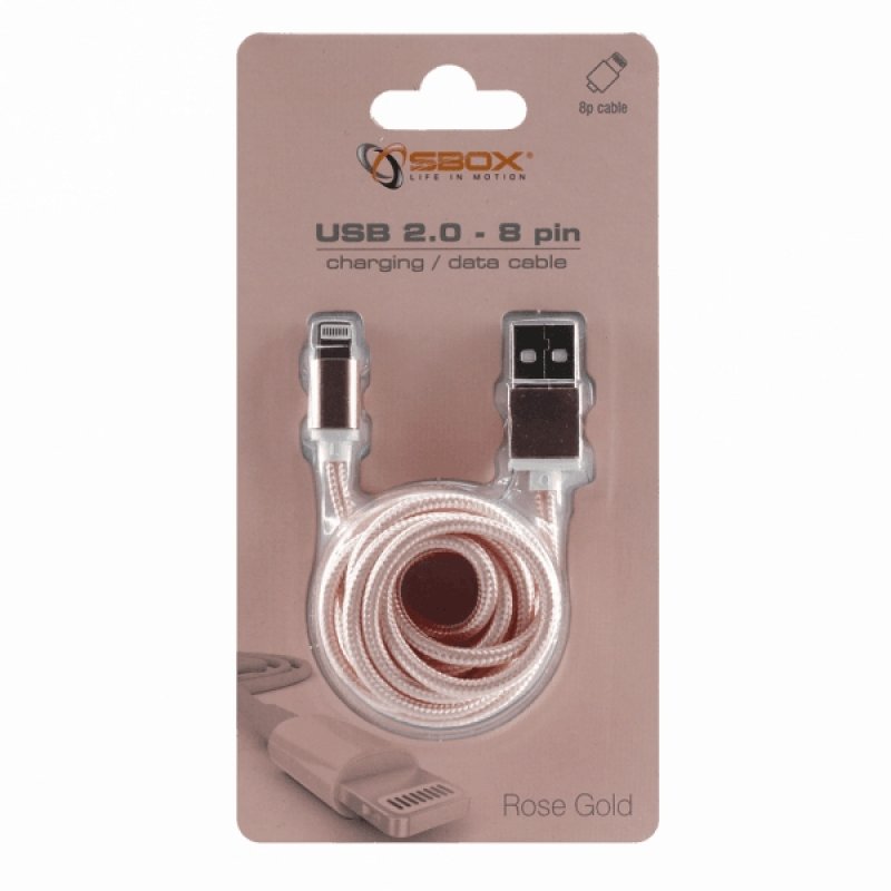 SBOX IPH7-RG mobile phone cable Pink gold 1.5 m USB A Lightning