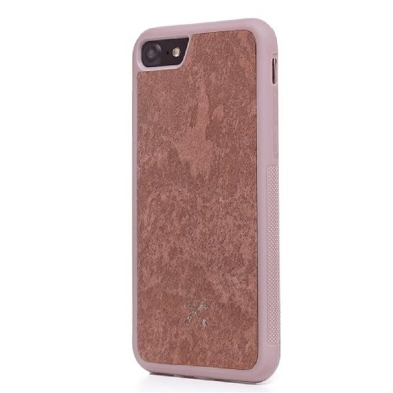 Woodcessories EcoBump mobile phone case 11.9 cm (4.7") Cover Brown, Marble colour