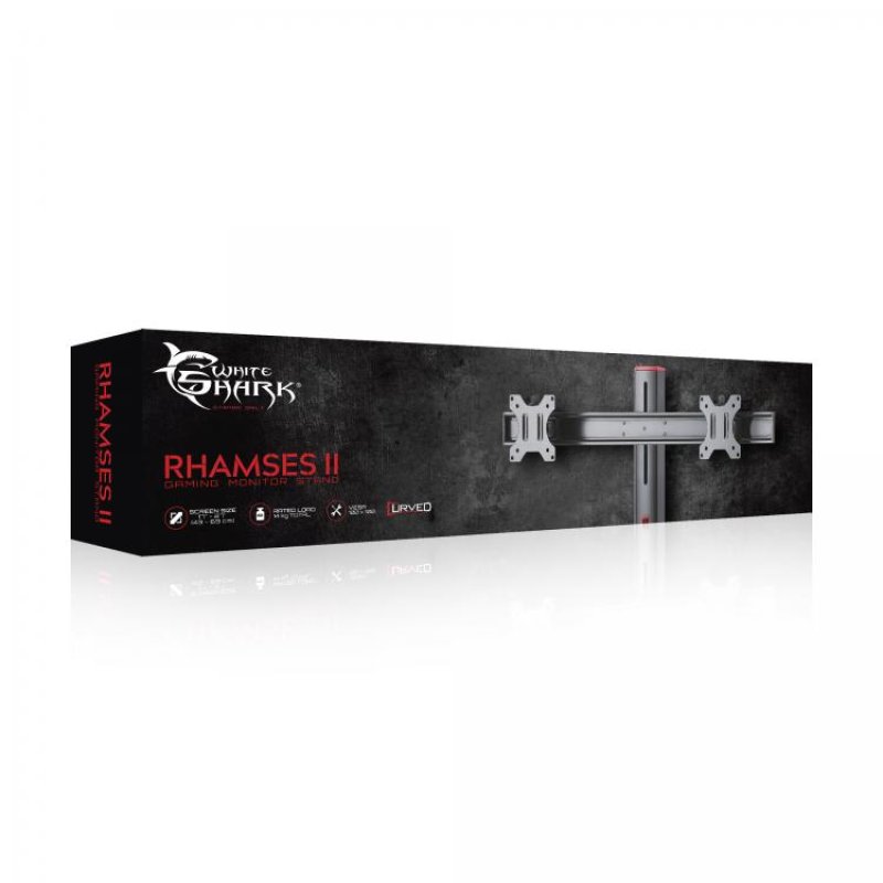 White Shark Rhamses II 68.6 cm (27") Black Desk