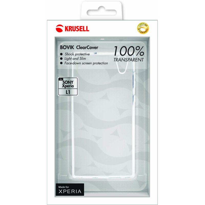 Krusell Bovik coque de protection pour téléphones portables Housse Transparent