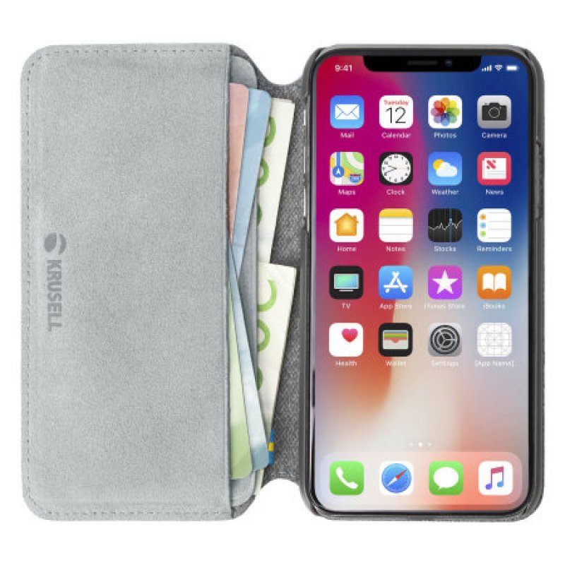 Krusell Broby 4 Card SlimWallet mobile phone case 14.7 cm (5.8") Folio Grey