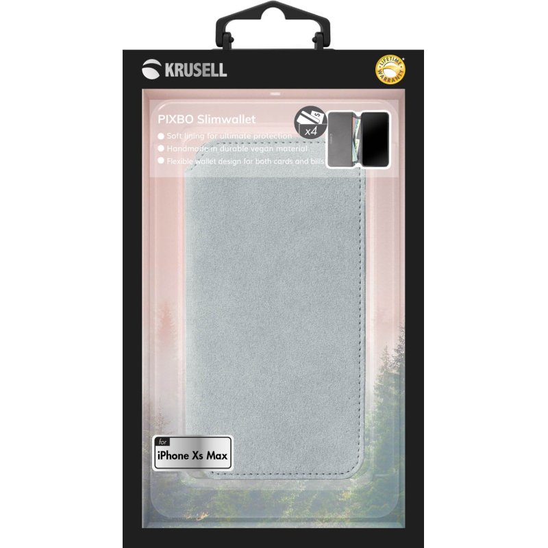 Krusell Broby 4 Card SlimWallet mobile phone case 16.5 cm (6.5") Folio Grey