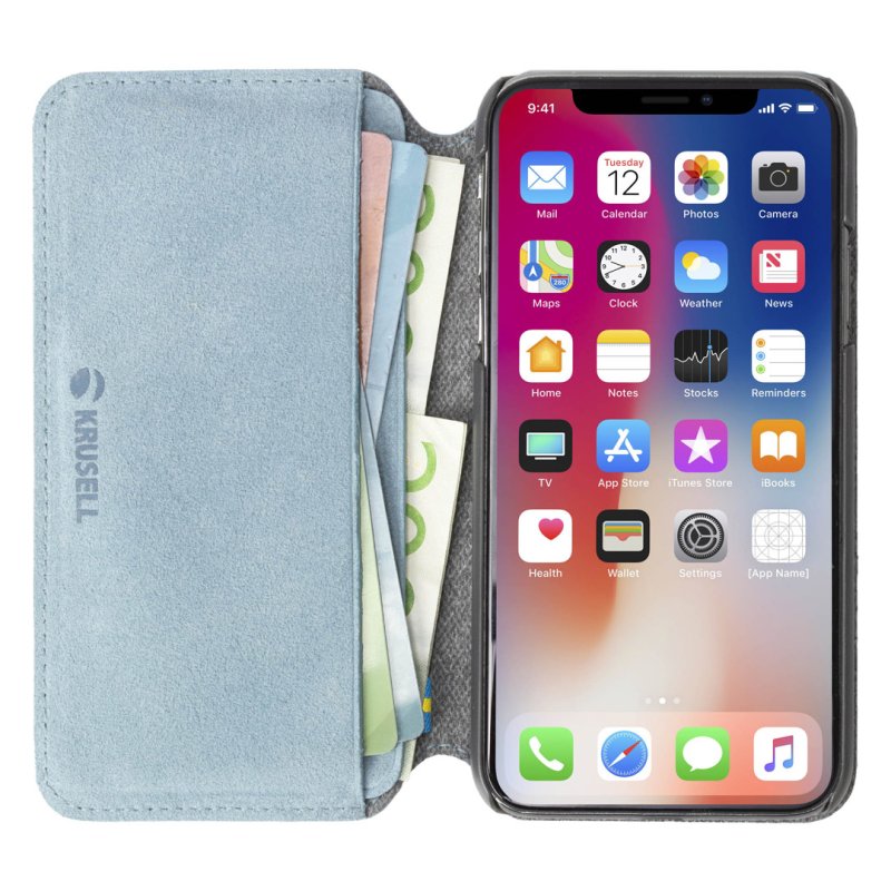 Krusell Broby 4 Card SlimWallet mobile phone case 16.5 cm (6.5") Folio Blue
