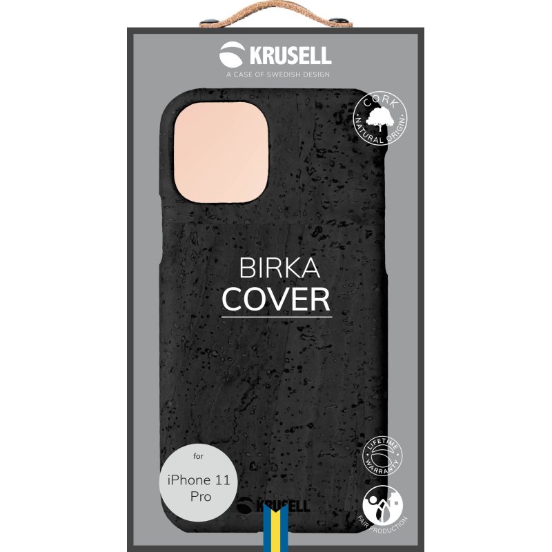 Krusell Birka coque de protection pour téléphones portables 14,7 cm (5.8") Housse Noir