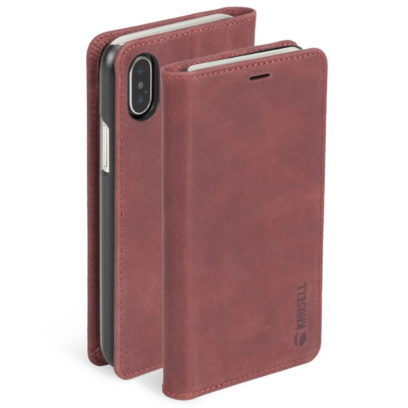 Krusell Sunne 4 Card FolioWallet mobile phone case 16.5 cm (6.5") Folio Red