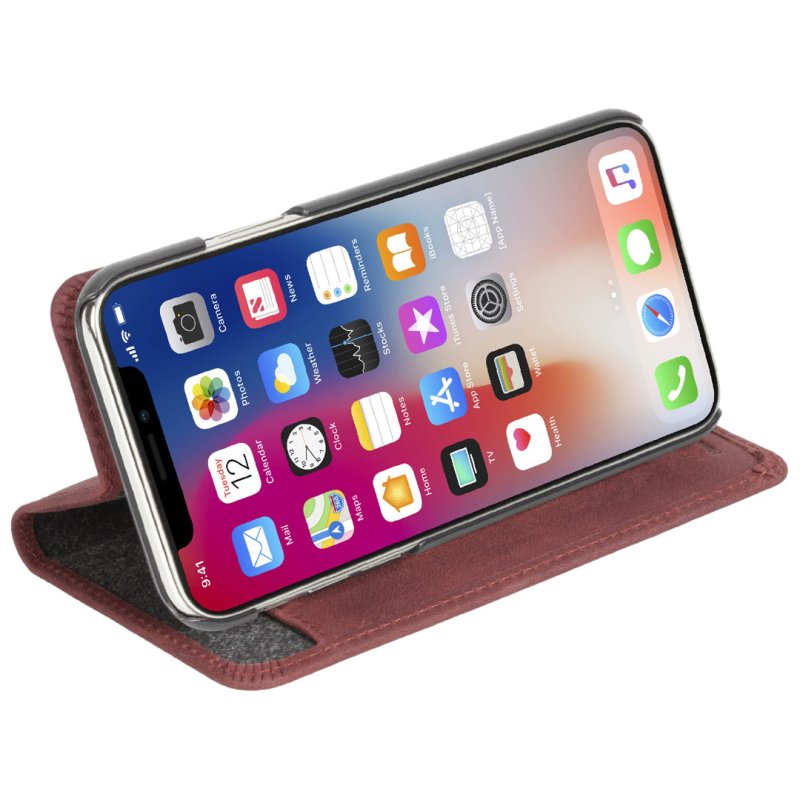 Krusell Sunne 4 Card FolioWallet coque de protection pour téléphones portables 16,5 cm (6.5") Folio Rouge