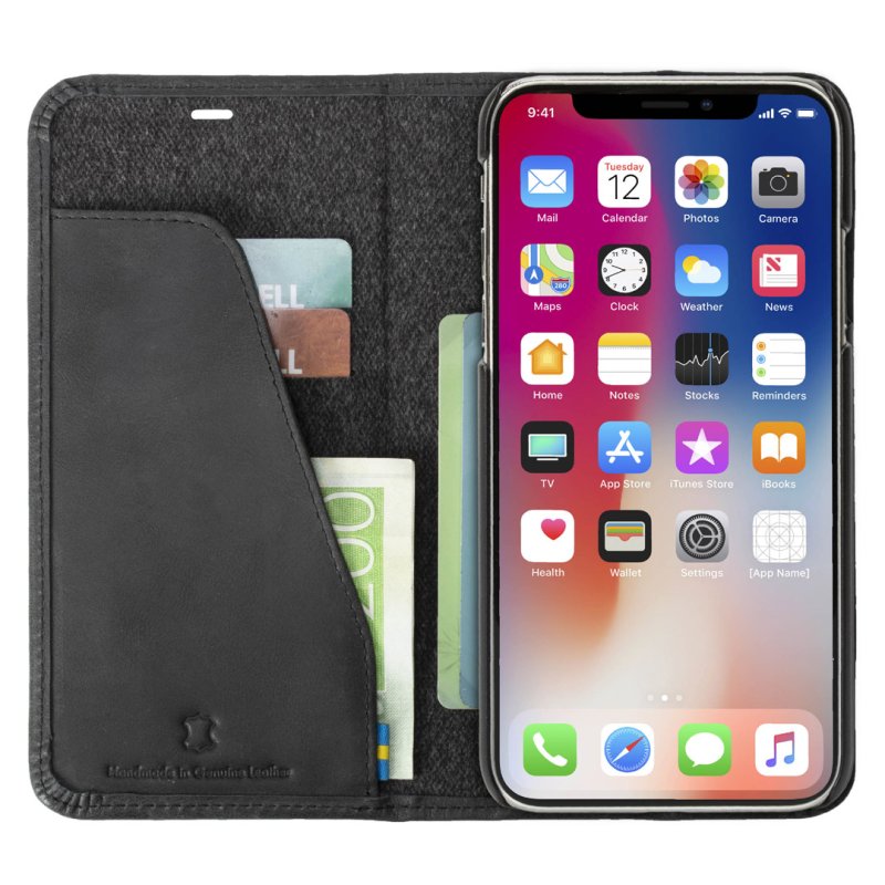 Krusell Sunne 4 Card FolioWallet coque de protection pour téléphones portables 16,5 cm (6.5") Folio Noir