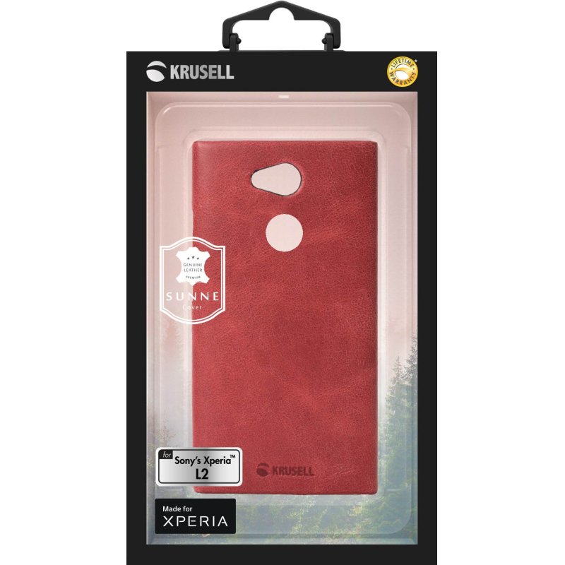 Krusell SUNNE mobile phone case 14 cm (5.5") Cover Red