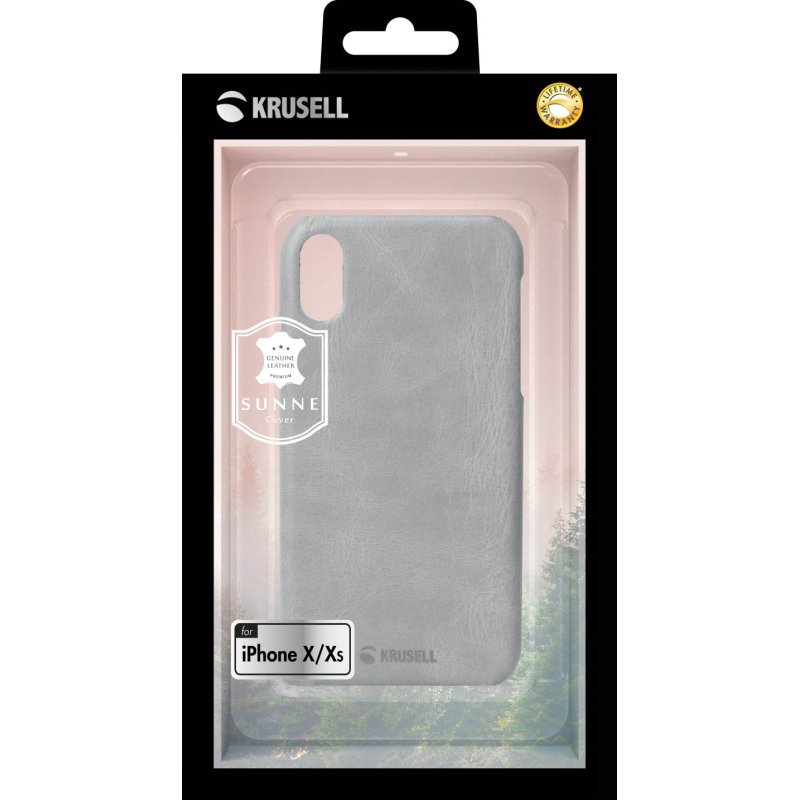 Krusell Sunne Cover Apple iPhone XS vintage grey