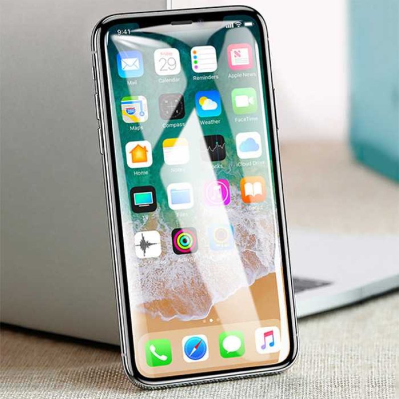 Devia Van Entire View Anti-glare Tempered Glass iPhone XR (6.1) black (10pcs)