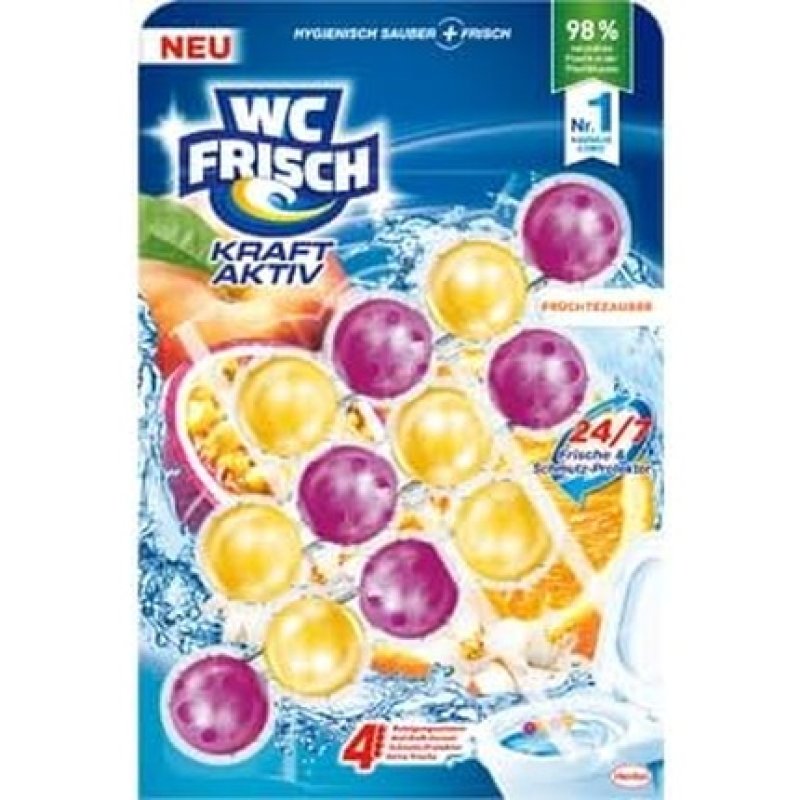 Toilet Fresh Power Active Scented Rinse Aid Fruit Magic 150g