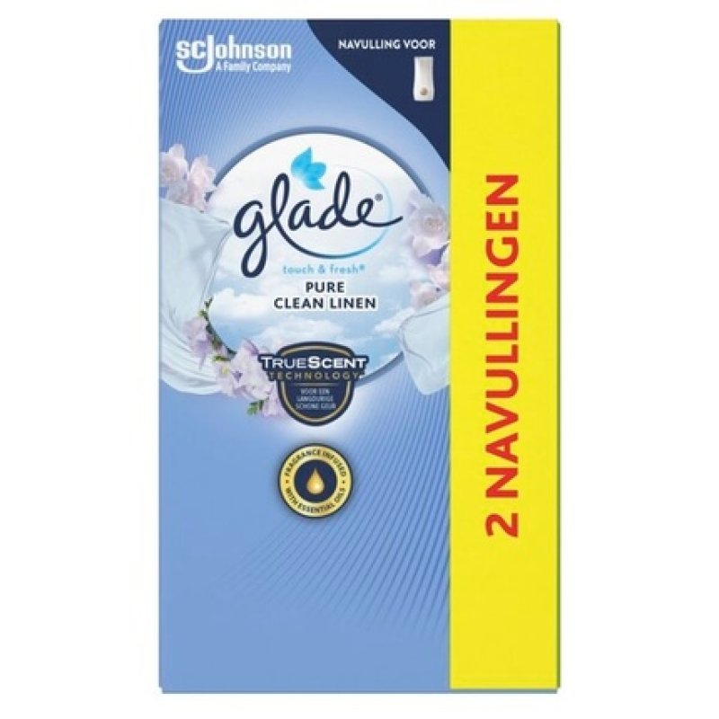 Glade Glade By Brise Touch & Fresh Pure Clean Linen Duo Air Freshener Refills