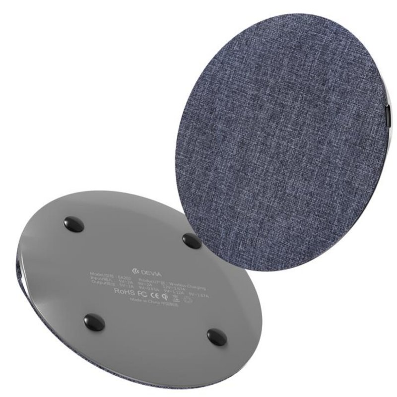 Devia 6938595330872 chargeur d'appareils mobiles Universel Gris USB Recharge sans fil Intérieure